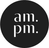 am.pm. POWDER logo